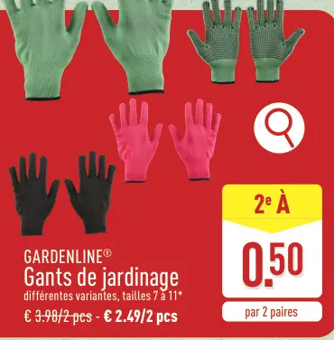 Offre: Gants de jardinage