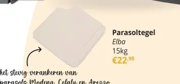 Aanbieding: Parasoltegel Elba