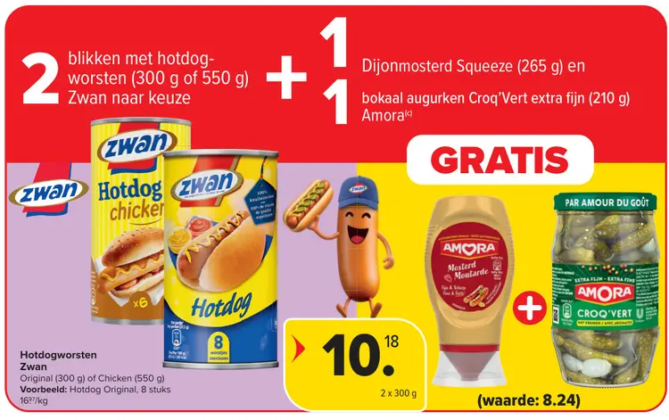 Promotie: Hotdogworsten