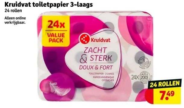 Aanbieding: Toiletpapier 3-laags