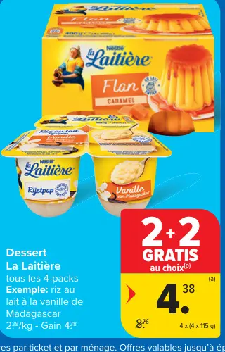 Offre: Dessert La Laitière