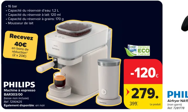 Offre: Machine à espresso BAR303/00