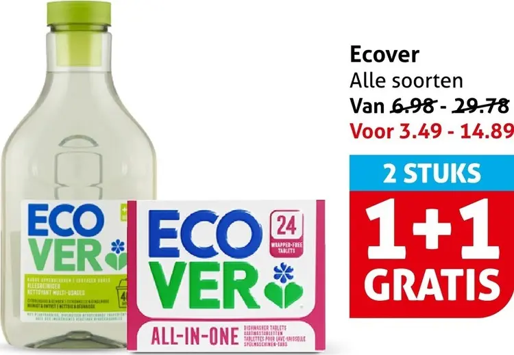 Aanbieding: Schoonmaakmiddelen of vaatwastabletten
