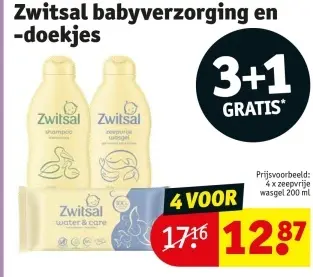 Promotie: Zwitsal babyverzorging en -doekjes