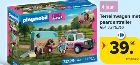 Promotie: Terreinwagen met paardentrailer