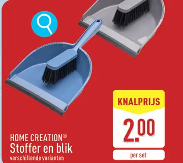Aanbieding: Stoffer en blik