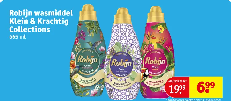 Aanbieding: Robijn wasmiddel Klein & Krachtig Collections