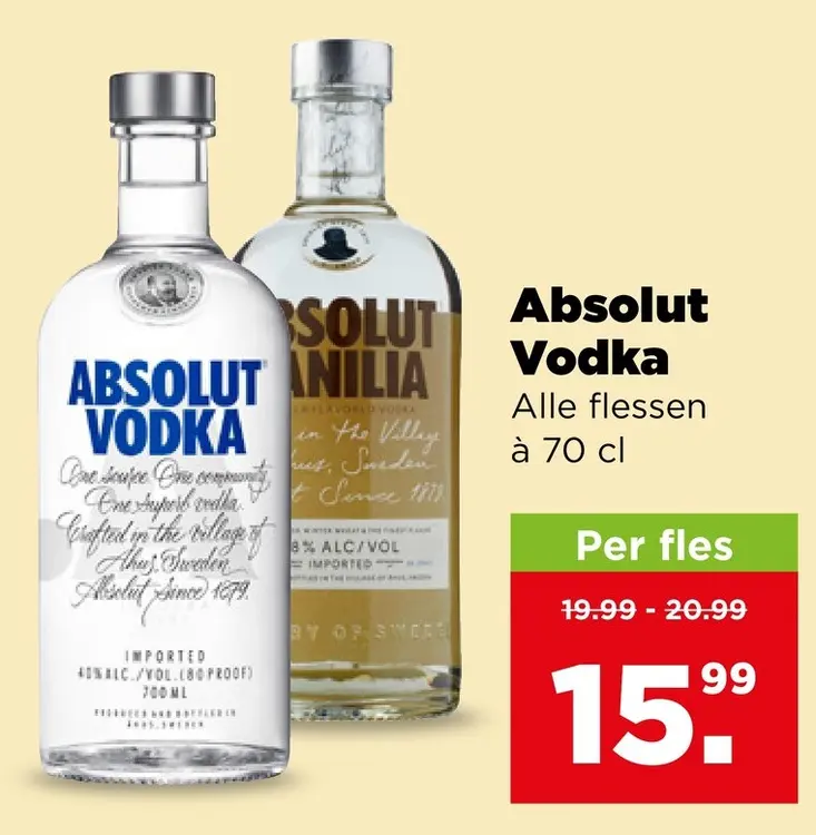 Aanbieding: Absolut Vodka