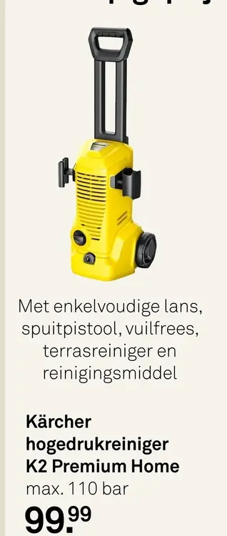 Aanbieding: Kärcher hogedrukreiniger K2 Premium Home