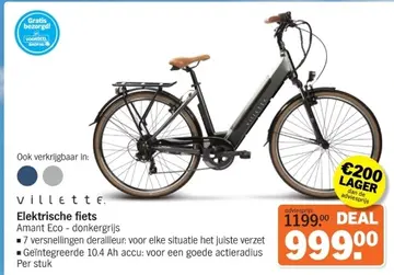 Aanbieding: Elektrische fiets Amant Eco - donkergrijs