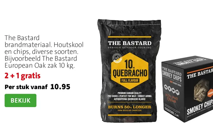 Aanbieding: Houtskool en chips
