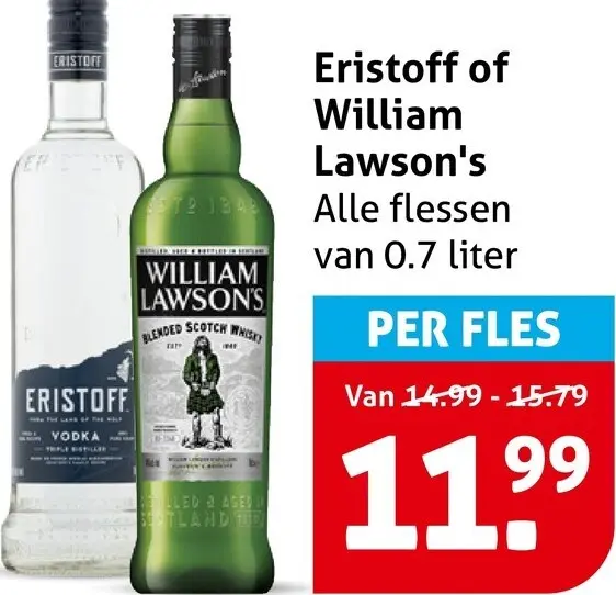 Aanbieding: Alle flessen van 0.7 liter