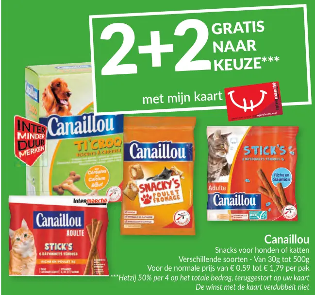 Promotie: Canaillou Snacks voor honden of katten