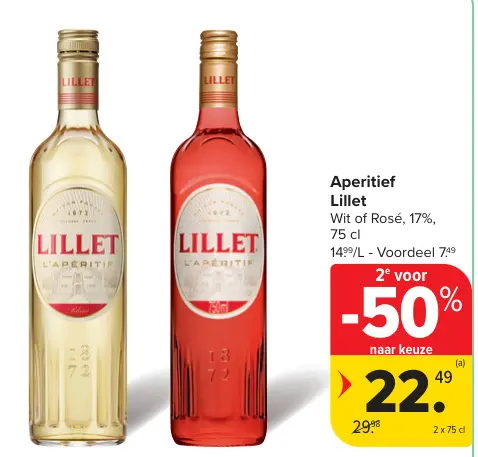 Promotie: Aperitief Lillet