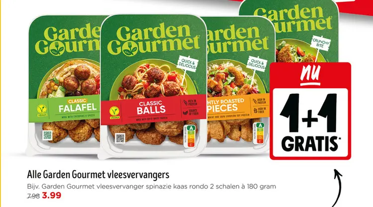 Aanbieding: Garden Gourmet vleesvervangers