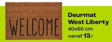 Aanbieding: Deurmat West Liberty