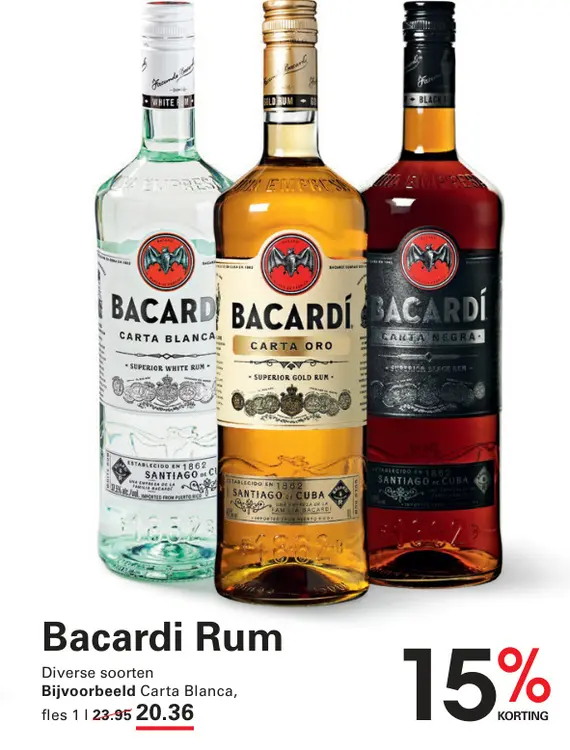 Aanbieding: Bacardi Rum
