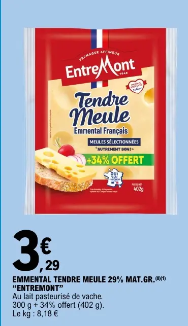 Offre: Emmental tendre meule