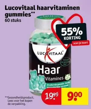 Aanbieding: Lucovitaal haarvitaminen gummies