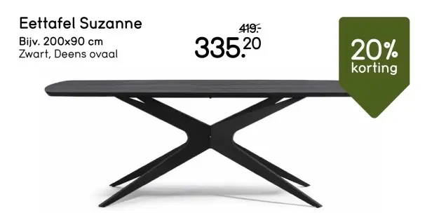 Aanbieding: Eettafel Suzanne