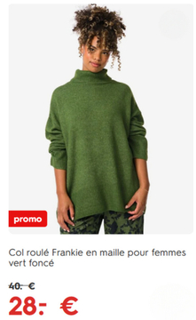 Offre: Col roulé Frankie en maille pour femmes