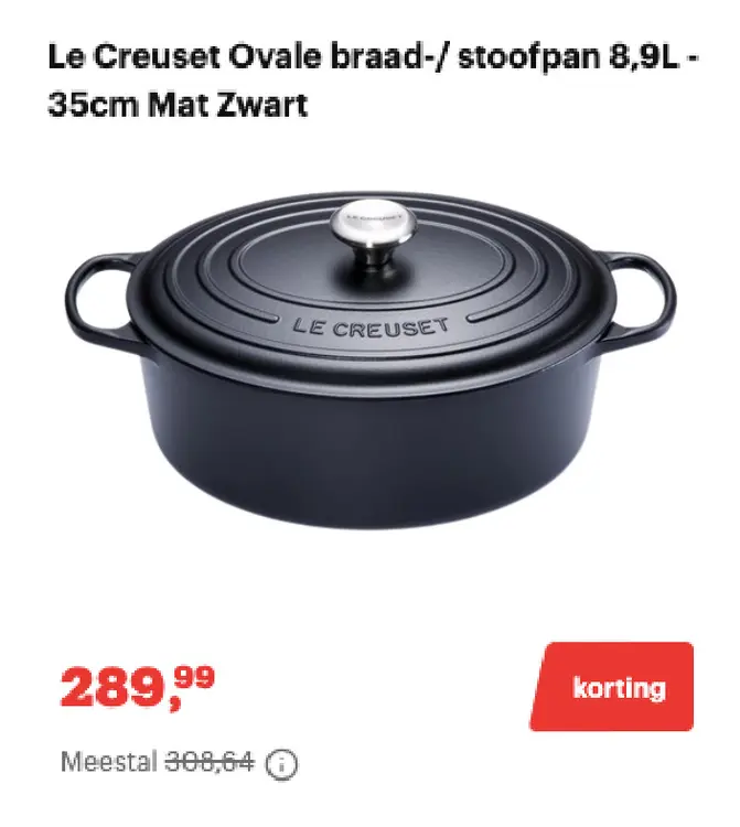 Promotie: Ovale braad-/stoofpan
