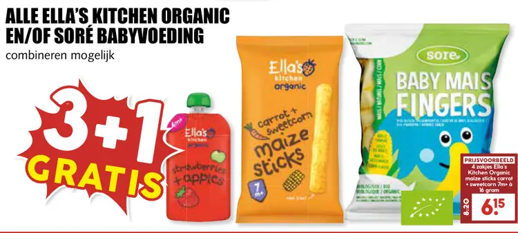 Aanbieding: Ella's Kitchen Organic and/or Soré Babyvoeding
