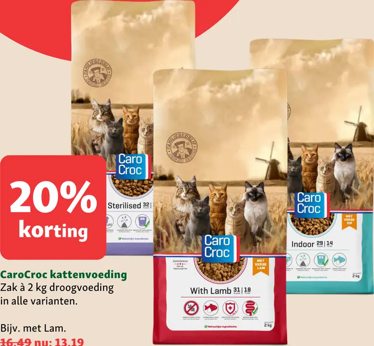 Aanbieding: CaroCroc Kattenvoeding