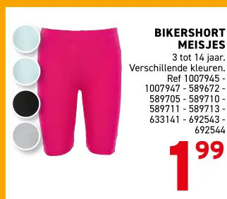 Promotie: Bikershort meisjes
