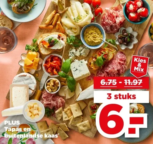 Tapas en buitenlandse kaas