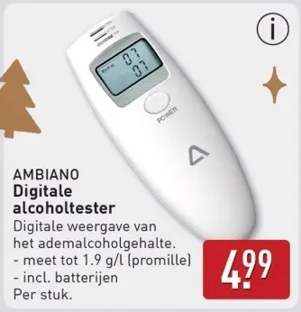 Aanbieding: Digitale alcoholtester