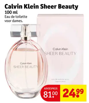 Aanbieding: Calvin Klein Sheer Beauty