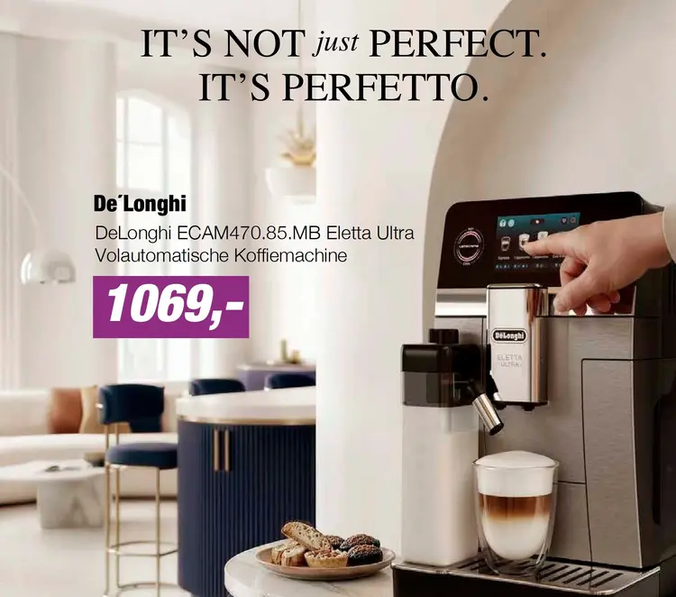 Aanbieding: DeLonghi EXAM420.55.GR Rivelia Start Volautomatische Koffiemachine