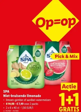 Promotie: Niet-bruisende limonade