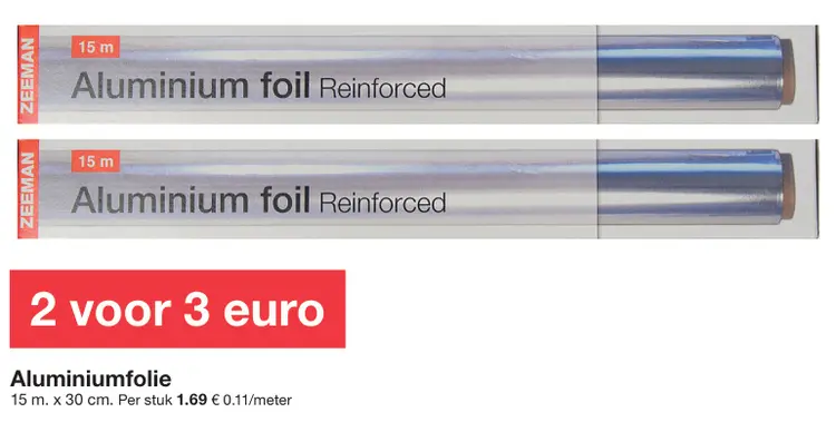 Promotie: Aluminiumfolie