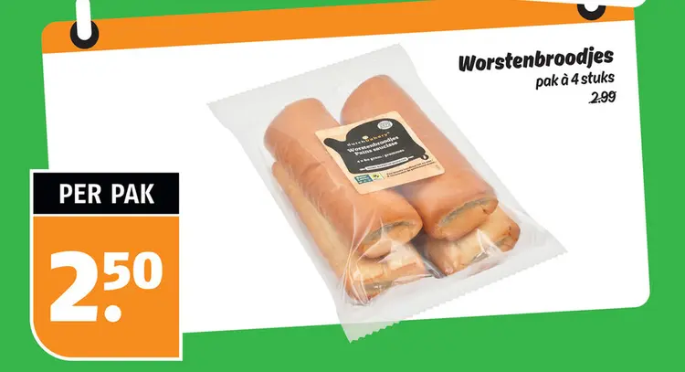 Aanbieding: Worstenbroodjes