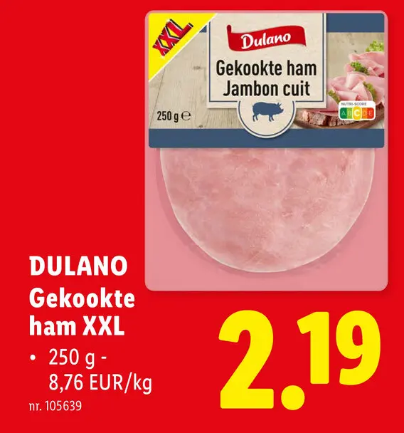 Promotie: Gekookte ham XXL