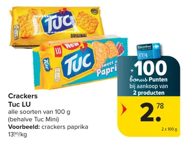 Aanbieding: Crackers Tuc LU
