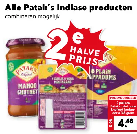 Aanbieding: Patak's Indiase producten