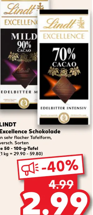 Aanbieding: Excellence Schokolade