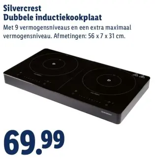 Aanbieding: Dubbele inductiekookplaat
