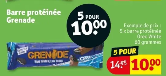 Offre: Barre protéinée
