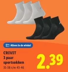 Aanbieding: 3 paar sportsokken