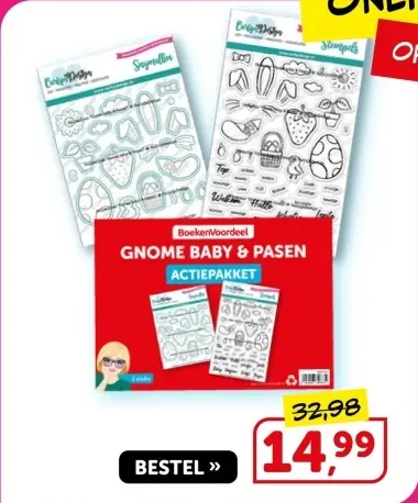 Aanbieding: Gnome baby & pasen actiepakket