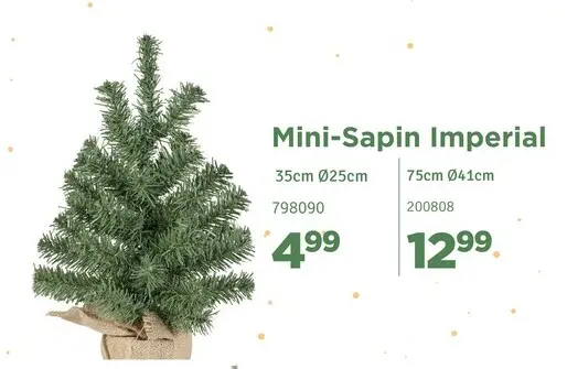 Offre: Mini-Sapin Imperial