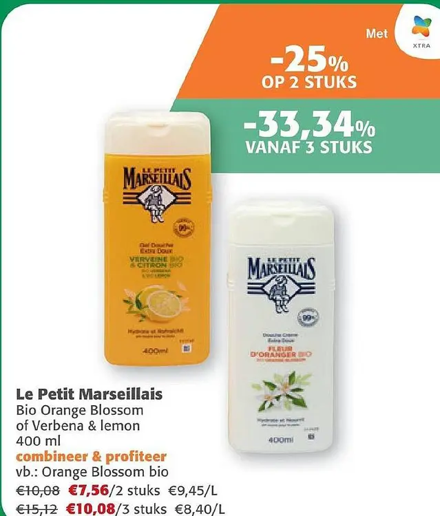 Aanbieding: Le Petit Marseillais Bio Orange Blossom of Ve