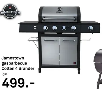 Aanbieding: Jamestown gasbarbecue Colten 4 Brander