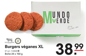 Offre: Burgers véganes XL