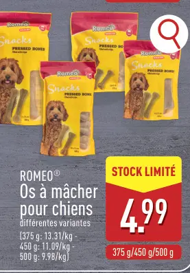 Offre: Os à mâcher pour chiens