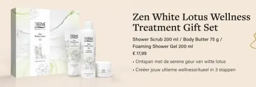 Aanbieding: Zen White Lotus Wellness Treatment Gift Set